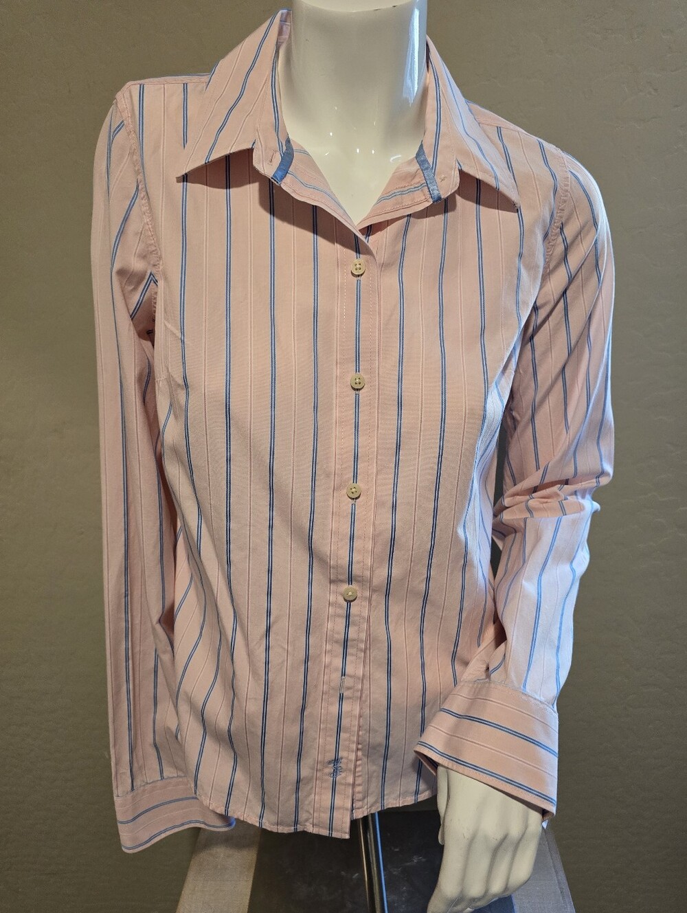 Abercrombie & Fitch Classic Pink Striped Button-Up Shirt